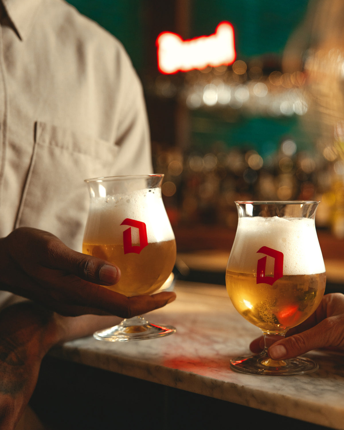 Duvel Glass - Red 'D'